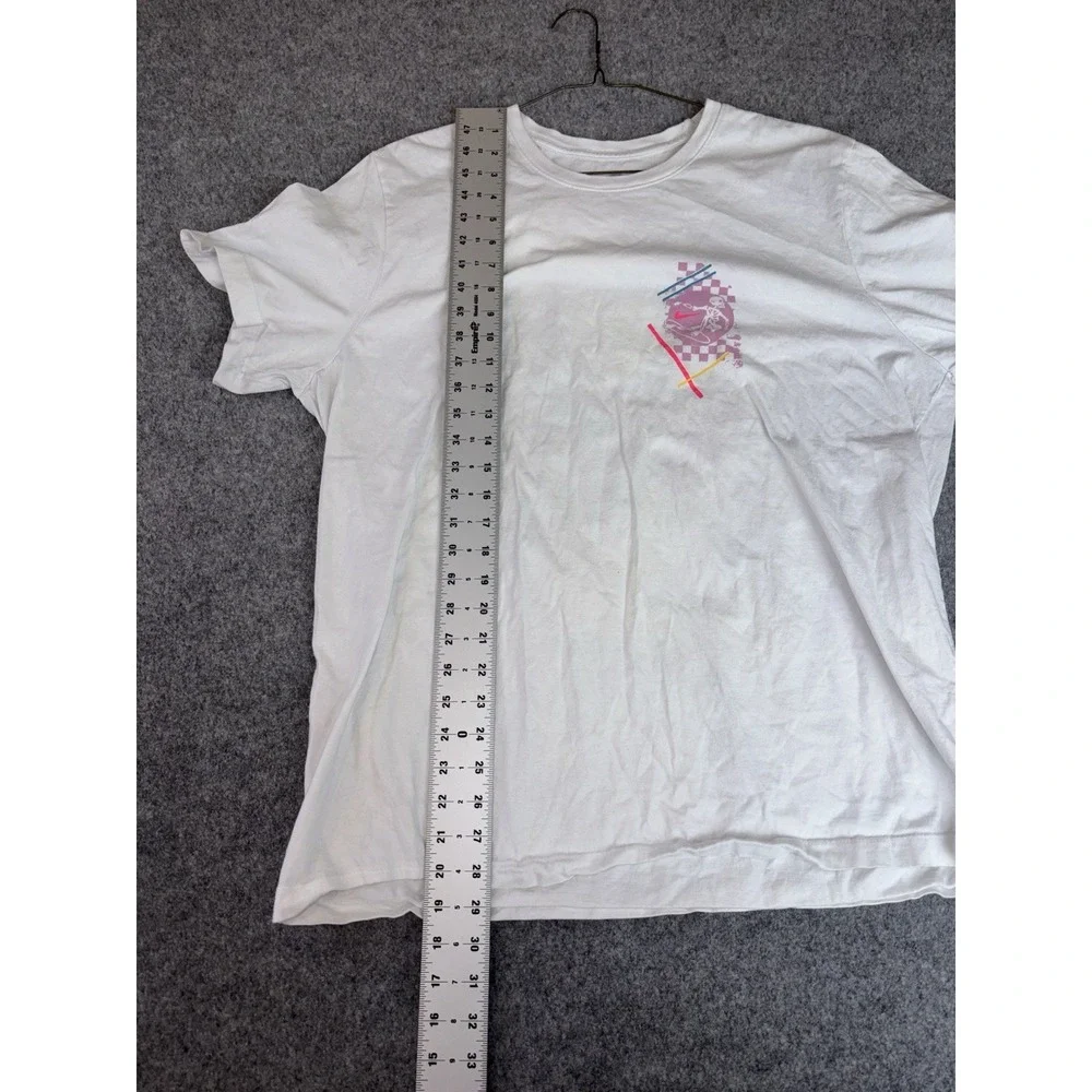 Nike Y2K Graphic‎ T Shirt Mens Xxl Fingerprint World Skate Design White